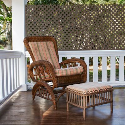 Image showing  4 ft. x 8 ft. Brazilian Walnut Garden Vinyl Lattice