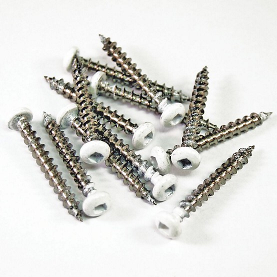 1-1/2 in. Lattice White SS Screws (12-Piece/Bag) 1-1/2 in. Lattice White SS Screws (12-Piece/Bag)