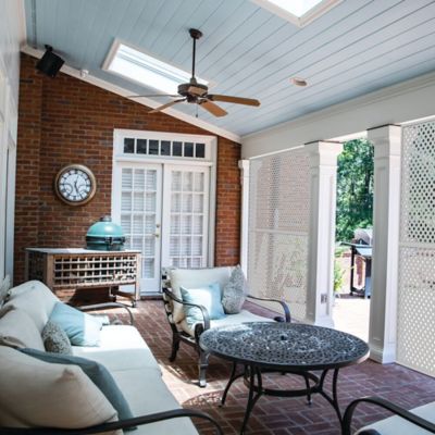 Image showing  4 ft. x 8 ft. White Privacy Diamond Vinyl Lattice