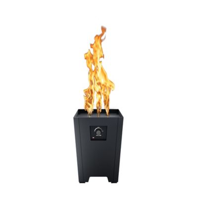 Live Outdoor Firestorm Series I Black Propane Fire Pit