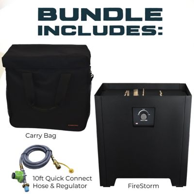 Image showing  Firestorm Series II Black Propane Fire Pit