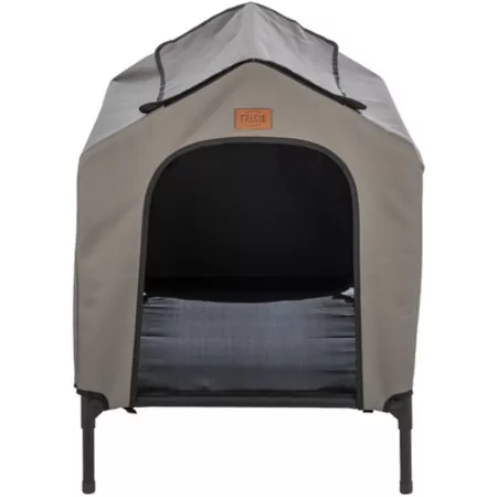 TRIXIE 2 in 1 Elevated Dog Kennel Portable Pet Camping Bed and Tent Elevated Dog Bed and Sun Shade Dog Houses