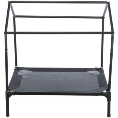 Image showing  2-in-1 Elevated Dog House, Portable Pet Camping Cot & Tent, Raised Bed & Dog Shade