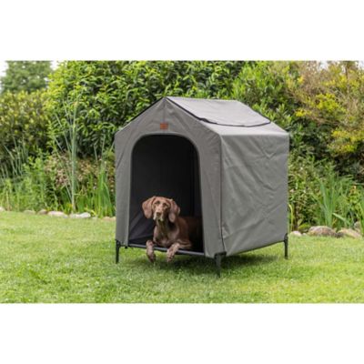 Image showing 8 th TRIXIE 2-in-1 Elevated Dog House, Portable Pet Camping Cot & Tent, Raised Bed & Dog Shade