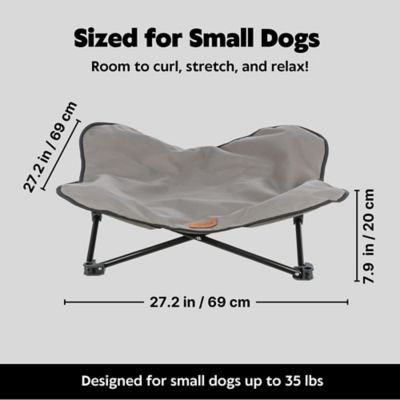 Image showing 5 th TRIXIE Camping Cot for Dogs, Elevated Dog Bed, Folding Padded Pet Bed, Raised Travel Lounger