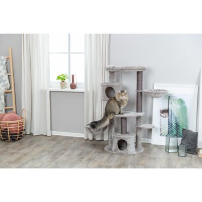 Image showing 4 th TRIXIE Anna 50 in. Cat Tree, Scratching Posts, Cat Tower with Condos, Hammocks, Platforms, Hanging Cat Toy