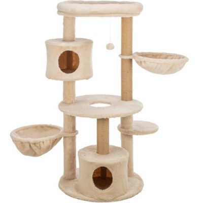 TRIXIE Anna 50 in. Cat Tree, Scratching Posts, Cat Tower with Condos, Hammocks, Platforms, Hanging Cat Toy