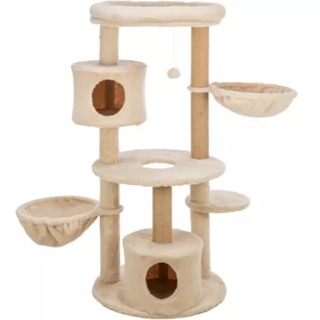 TRIXIE Anna 50 in Cat Tree Scratching Posts Cat Tower with Condos Hammocks Platforms Hanging Cat Toy Cat Trees & Condos