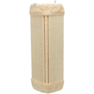 TRIXIE Wall Mount Scratching Board for Corners, Vertical Scratching Mat for Small Places, Sisal Cat Scratcher
