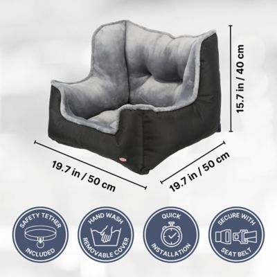 Image showing  Convertible Deluxe Dog Car Seat for Small Dogs, Dog Booster Seat, Travel Pet Bed