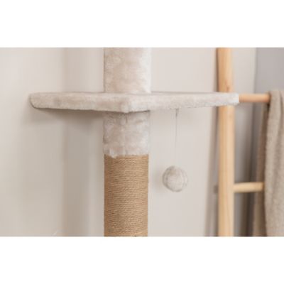 Image showing 5 th TRIXIE Kobe Cat Tree, 4-Level Cat Tower, Adjustable Tension 90.5-104 in.Ceiling Mount, Large Sisal Cat Scratcher