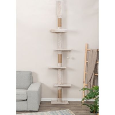 Image showing 6 th TRIXIE Kobe Cat Tree, 4-Level Cat Tower, Adjustable Tension 90.5-104 in.Ceiling Mount, Large Sisal Cat Scratcher