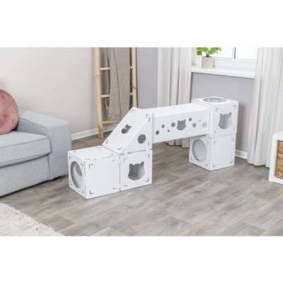 Image showing 5 th TRIXIE Finca Felice Modular Cardboard Cat Condo, Indoor Cat Play Tower, Corrugated Cat House, Cat Hideout