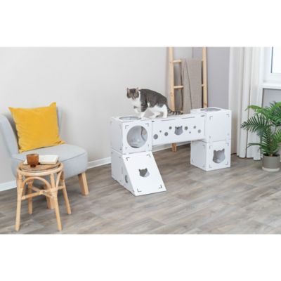 Image showing 9 th TRIXIE Finca Felice Modular Cardboard Cat Condo, Indoor Cat Play Tower, Corrugated Cat House, Cat Hideout