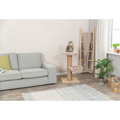 Image showing  Mauricio 33 in. Cat Tree with Sisal Scratching Post, Plush Perch & Hanging Hammock, Cat Scratcher