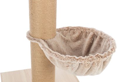Image showing  Mauricio 33 in. Cat Tree with Sisal Scratching Post, Plush Perch & Hanging Hammock, Cat Scratcher