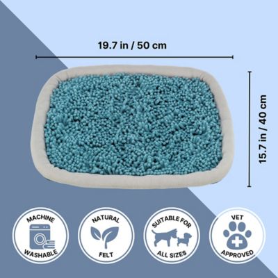 Image showing  Snuffle & Seek Plate, Sniff Mat, Interactive Feeding Game, Slow Feeder, Level 1 Enrichment Puzzle for Dogs & Cats