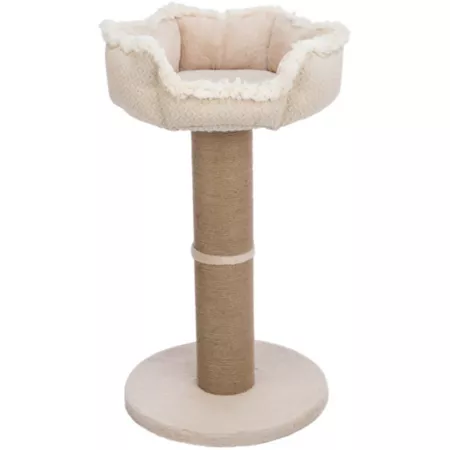 TRIXIE Boho 32" Cat Tree with Jute Scratching Post Plush Platform with Removable Cat Bed Thick and Heavy Baseplate Cat Trees & Condos