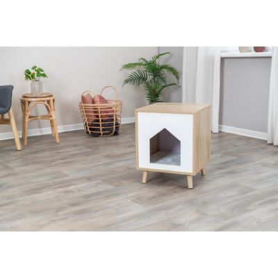 Image showing 5 th TRIXIE Isa Indoor Cat Condo, Modern Cat Bed Side Table & Nightstand, Cat Hideaway Cave with Cozy Cushion