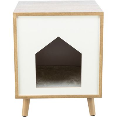 Image showing 6 th TRIXIE Isa Indoor Cat Condo, Modern Cat Bed Side Table & Nightstand, Cat Hideaway Cave with Cozy Cushion