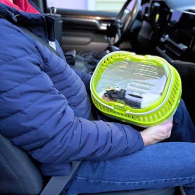 Image showing  Pico Transport Crate, Small Pet Carrier, Portable Travel Carrier, For Small Pets, Hamsters, Guinea Pig, Lizards