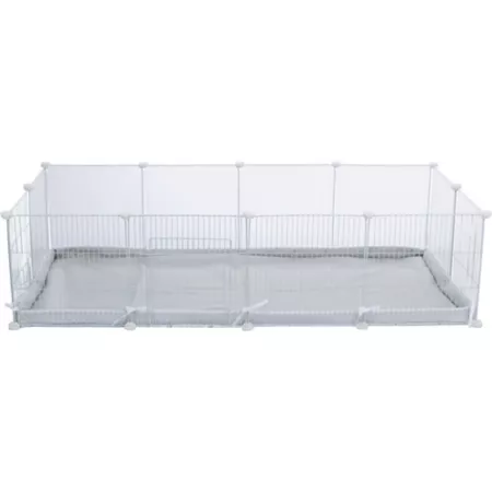 TRIXIE Indoor Run for Small Animals Indoor Run with Water Resistant Base Playpen for Small Animals Guinea Pig Hedgehog Small Pet Playpens