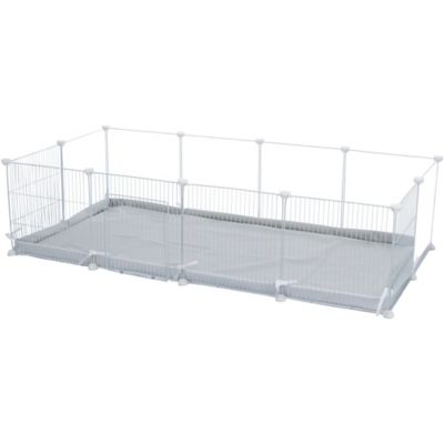 Image showing  Indoor Enclosure for Small Pets, Indoor Pen with Water-Resistent Base, Small Animal Playpen, Guinea Pig, Hedgehog