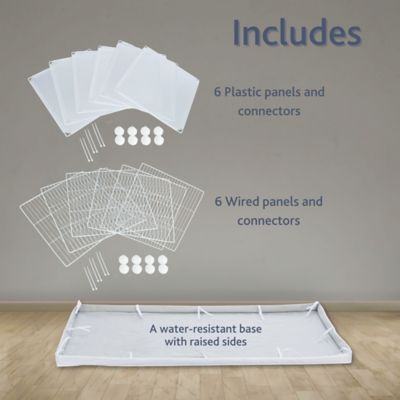 Image showing 5 th TRIXIE Indoor Enclosure for Small Pets, Indoor Pen with Water-Resistent Base, Small Animal Playpen, Guinea Pig, Hedgehog