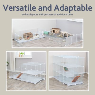 Image showing 6 th TRIXIE Indoor Enclosure for Small Pets, Indoor Pen with Water-Resistent Base, Small Animal Playpen, Guinea Pig, Hedgehog