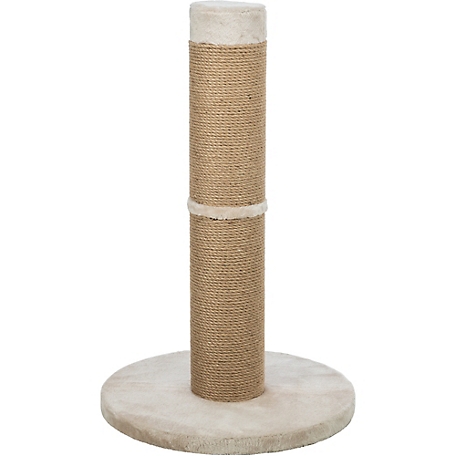 TRIXIE Rue 31.5 in. XXL Cat Scratching Post, Sisal Cat Scratcher for Large Cats, Plush Base