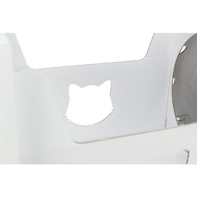 Image showing  Casa Cara Modular Cardboard Cat Condo, Indoor Cat Play Tower, Corrugated Cat House, Cat Hideout