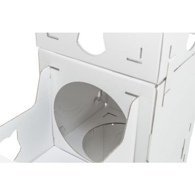 Image showing 14 th TRIXIE Casa Cara Modular Cardboard Cat Condo, Indoor Cat Play Tower, Corrugated Cat House, Cat Hideout