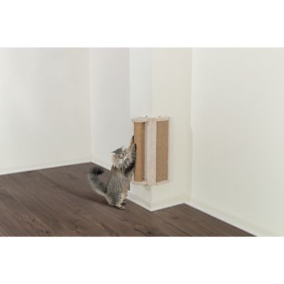 Image showing  Wall Mounted Corner Sisal Scratching Board and Jute Post, Vertical Cat Scratcher
