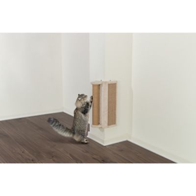 Image showing  Wall Mounted Corner Sisal Scratching Board and Jute Post, Vertical Cat Scratcher