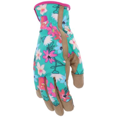 Image showing  Floral High-Dexterity & PU Coated Gloves, Combo Pack