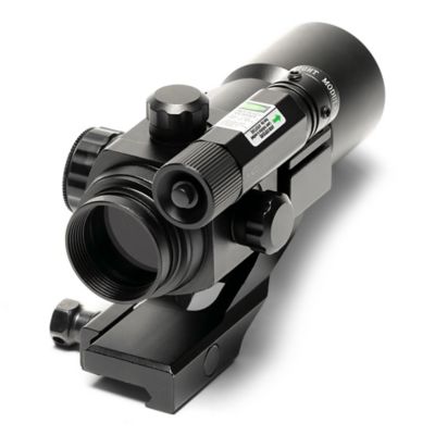 Image showing  Red Dot Fiber Optic Sight with Green Laser