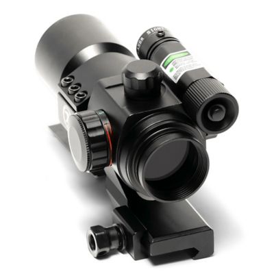 Image showing  Red Dot Fiber Optic Sight with Green Laser