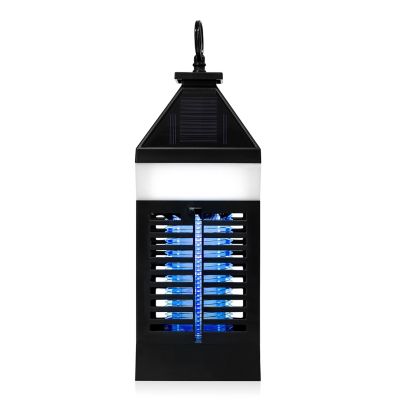 Techko Solar Bug Zapper Lantern with 360 deg. Easy-Clean Brush