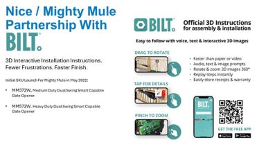 Image showing  Dual Arm Medium-Duty Solar Gate Opener Kit
