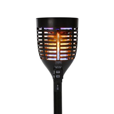 Techko Solar Bug Zapper Torch with 360 deg. Easy-Clean Brush