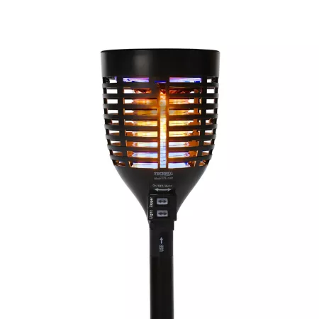 Techko insect repellent solar torch with 360 degrees Easy to clean brush Fly Swatters & Zappers