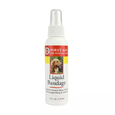 Miracle Care Kwik-Stop Liquid Wound Bandage for Pets 4 oz. Pet First Aid