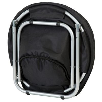 Image showing  Round Pet Bed Comfortable Elevated Cat Bed with Paw Print Cushion