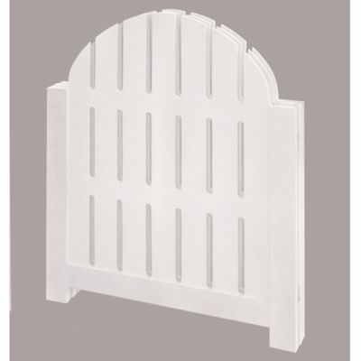 Image showing  White Adirondack Style Free Standing Pet Gate, 3 Panel Foldable Gate