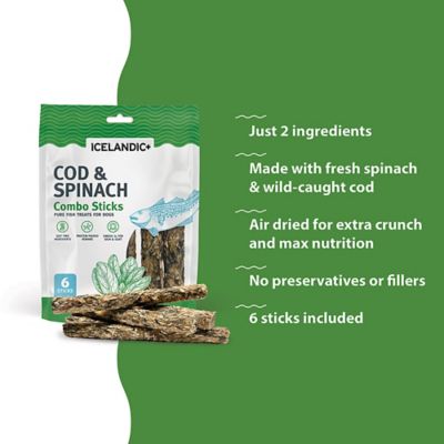 Image showing  Combo Sticks: Cod & Spinach - 2 oz. - Dog Treats