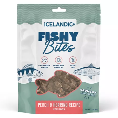 Icelandic Fish Bites: Perch and Herring - 2 oz - Dog treats Dog Freeze-Dried Treats