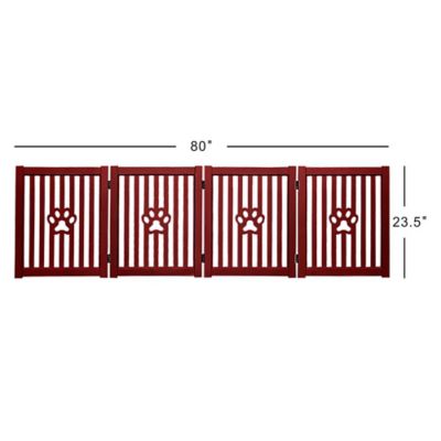 Image showing 5 th Trimate Foldable 5-Panel Freestanding Wooden Pet Gate