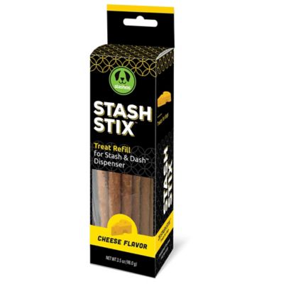 Stashios Stash Stix Refill: Cheese Flavor - 20 ct - Refill for Stash & Dash Dispenser, Soft & Chewy Dog Treats