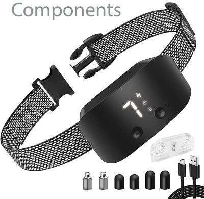 Image showing  Evolution LED 7-Level Vibration and Sound Smart Anti-Bark Dog Collar