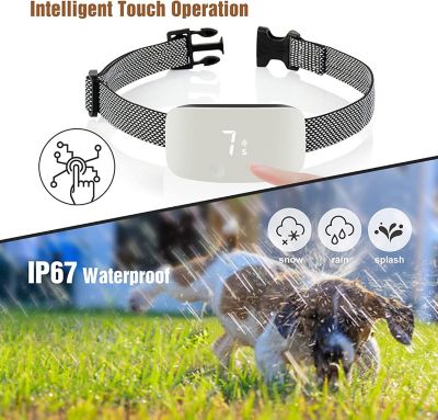 Image showing  Evolution LED 7-Level Vibration and Sound Smart Anti-Bark Dog Collar